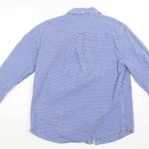 Ben Sherman Mens Blue Check   Polo Size L