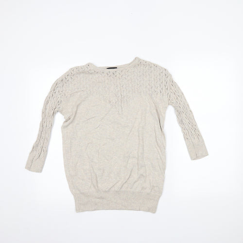 Topshop Womens Beige   Basic Blouse Size 8