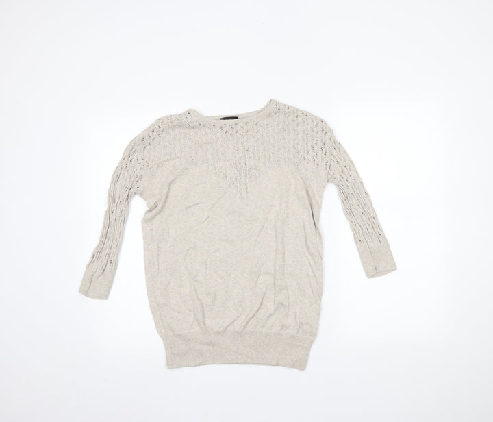 Topshop Womens Beige   Basic Blouse Size 8