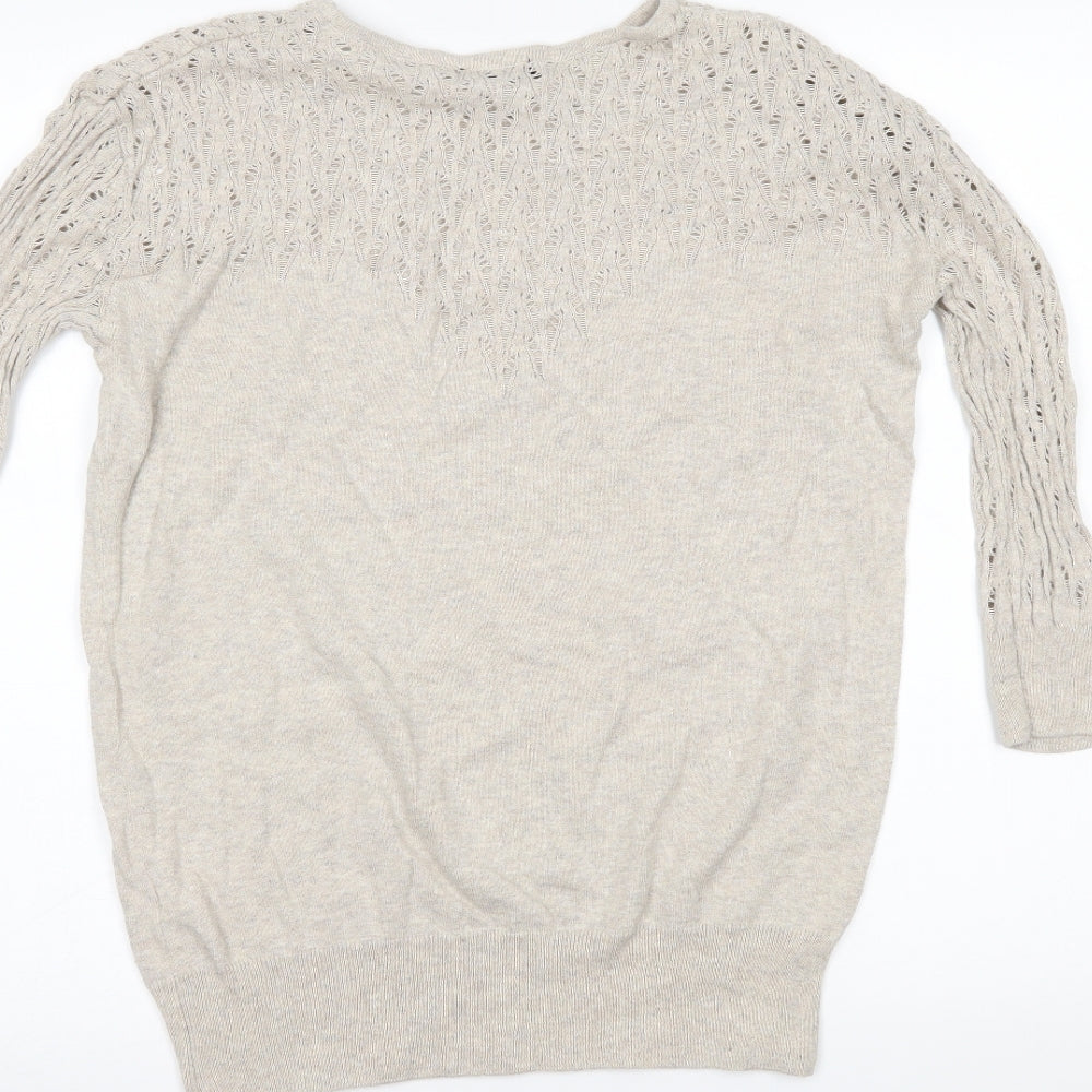 Topshop Womens Beige   Basic Blouse Size 8