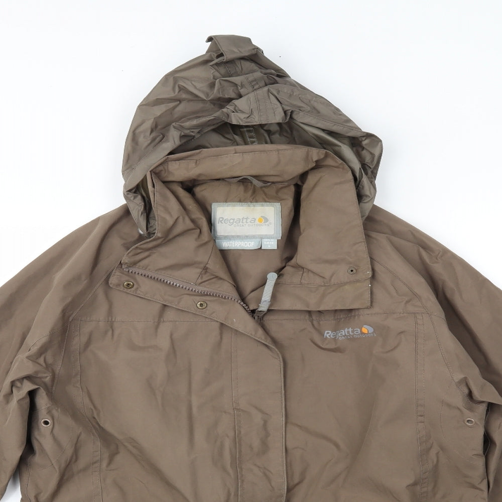 Regatta Mens Brown   Rain Coat Coat Size S