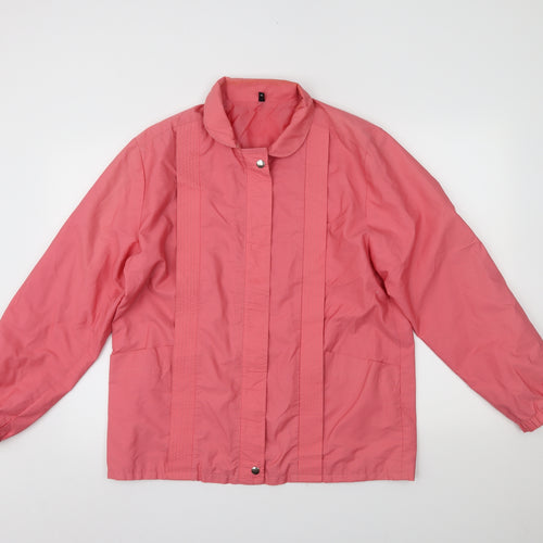 Preworn Womens Pink   Overcoat Coat Size 14