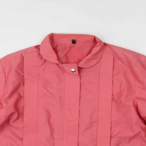 Preworn Womens Pink   Overcoat Coat Size 14