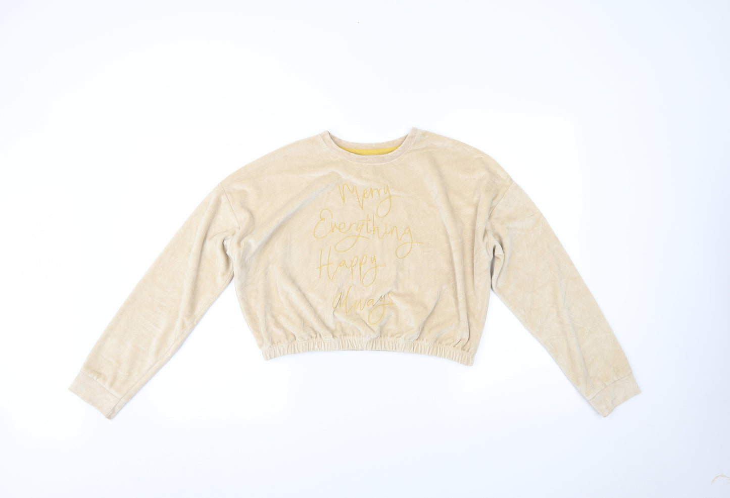George Girls Beige   Top Pyjama Top Size 13-14 Years  - CHRISTMAS