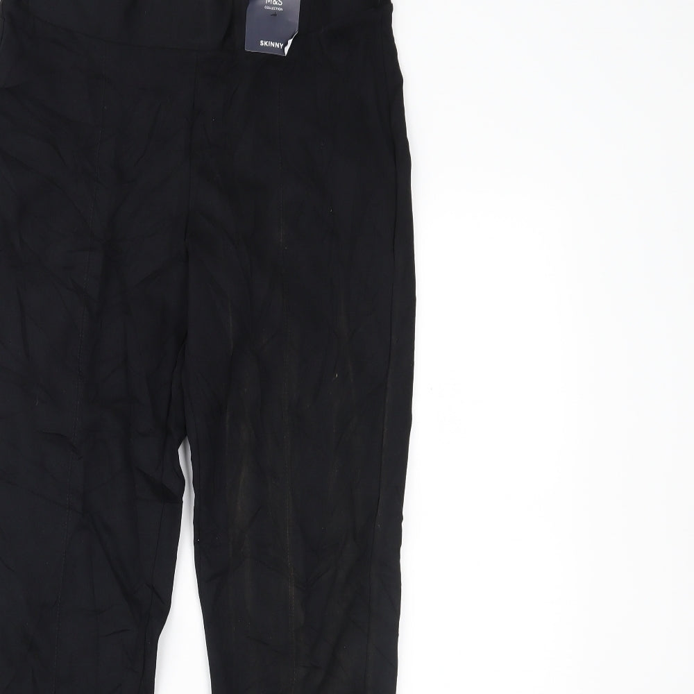 Marks and Spencer Womens Black    Trousers Size 12 L27 in