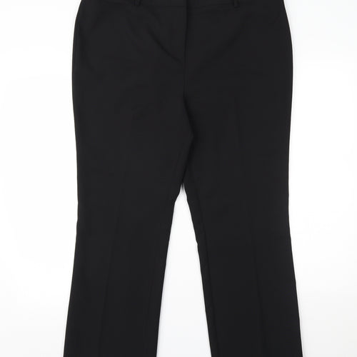 Papaya Womens Black   Trousers  Size 16 L24 in