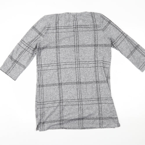 Nutmeg Womens Grey   Basic Blouse Size 10