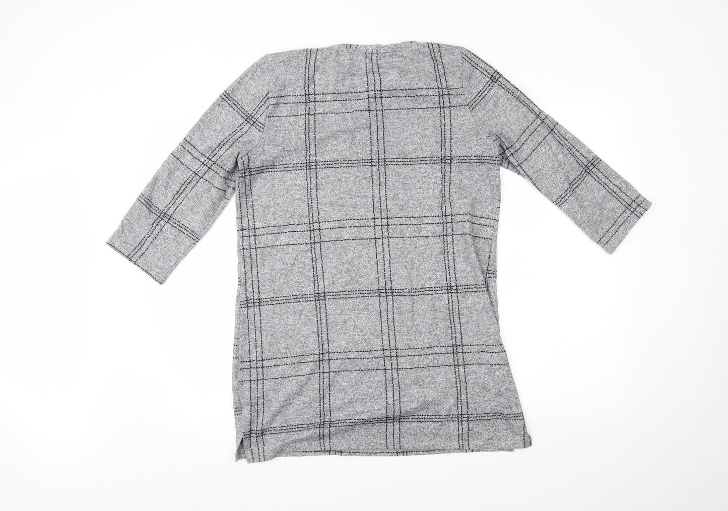 Nutmeg Womens Grey   Basic Blouse Size 10
