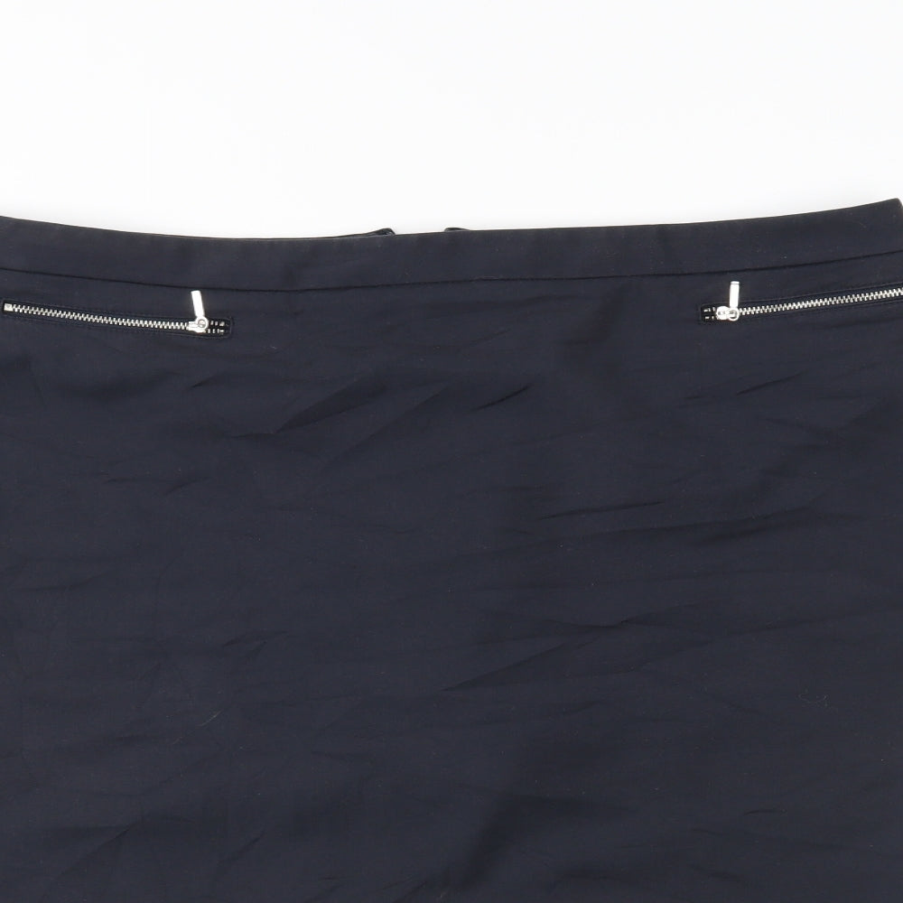 Marks and Spencer Womens Blue   Straight & Pencil Skirt Size 16