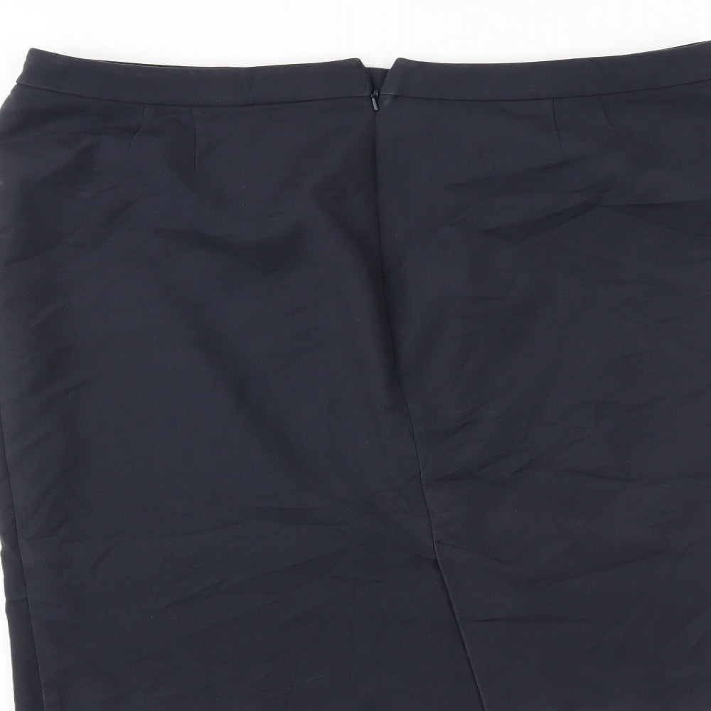 Marks and Spencer Womens Blue   Straight & Pencil Skirt Size 16