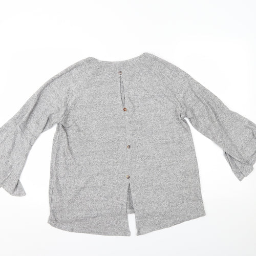COIN 1804 Womens Grey   Basic Blouse Size L