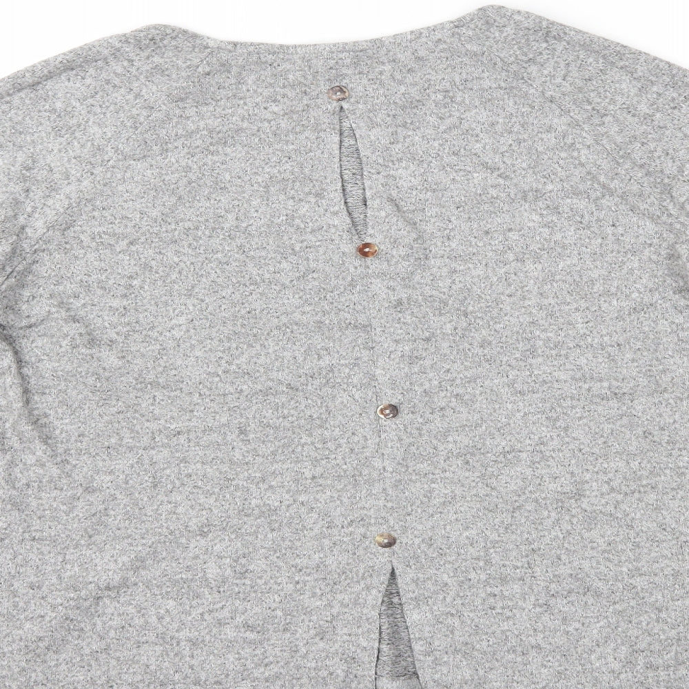 COIN 1804 Womens Grey   Basic Blouse Size L