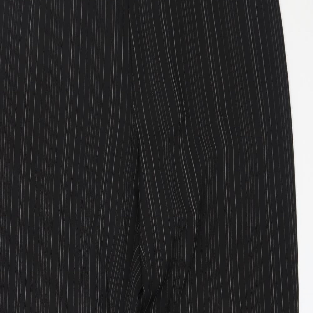 Arcadia Mens Black Striped  Trousers  Size 34 L32 in