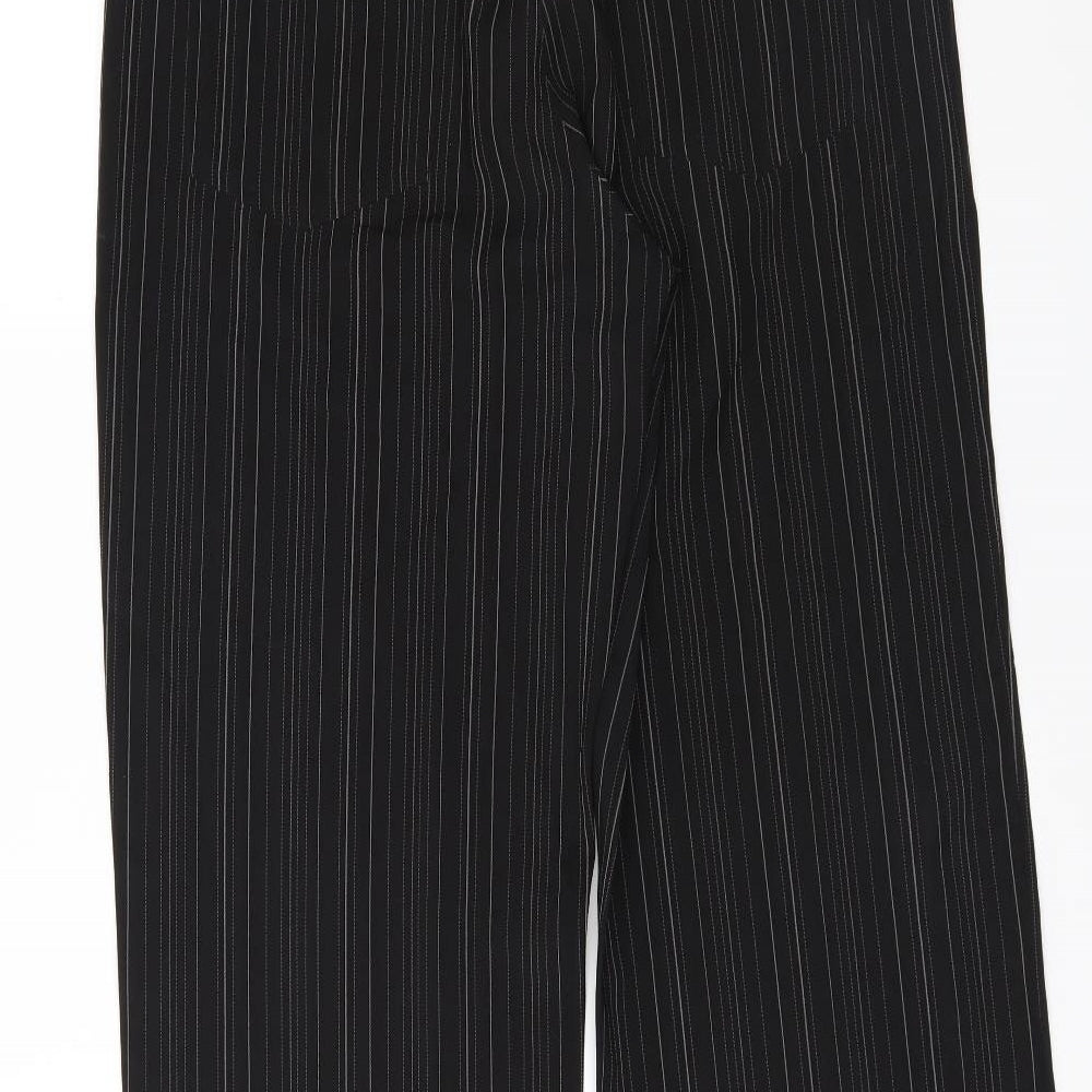 Arcadia Mens Black Striped  Trousers  Size 34 L32 in