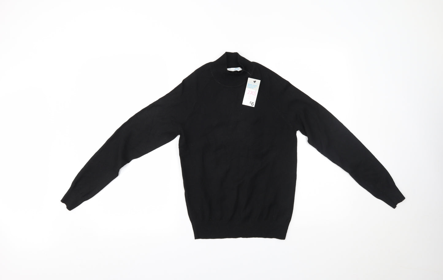 Primark Womens Black   Basic Blouse Size 2XS