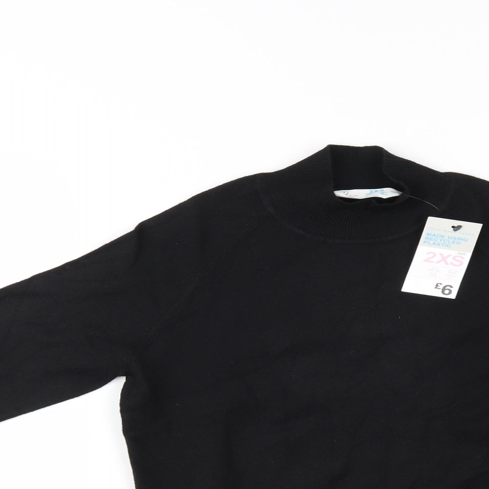Primark Womens Black   Basic Blouse Size 2XS