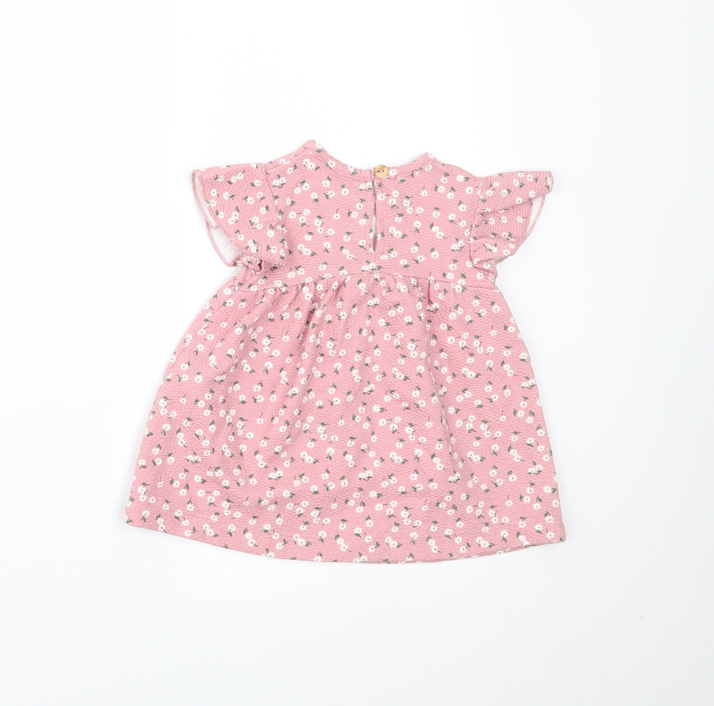Zara Boys Pink Floral  Fit & Flare  Size 3-6 Months