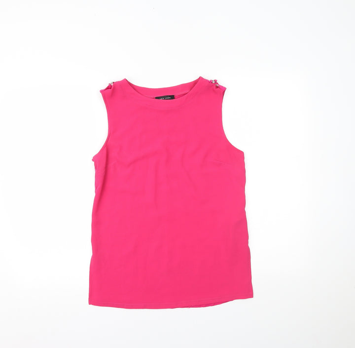 New Look Womens Pink   Basic Tank Size 10