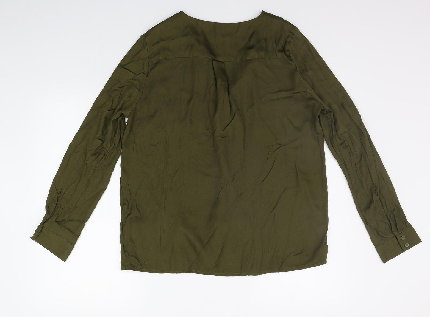 New Look Womens Green   Basic Button-Up Size 16