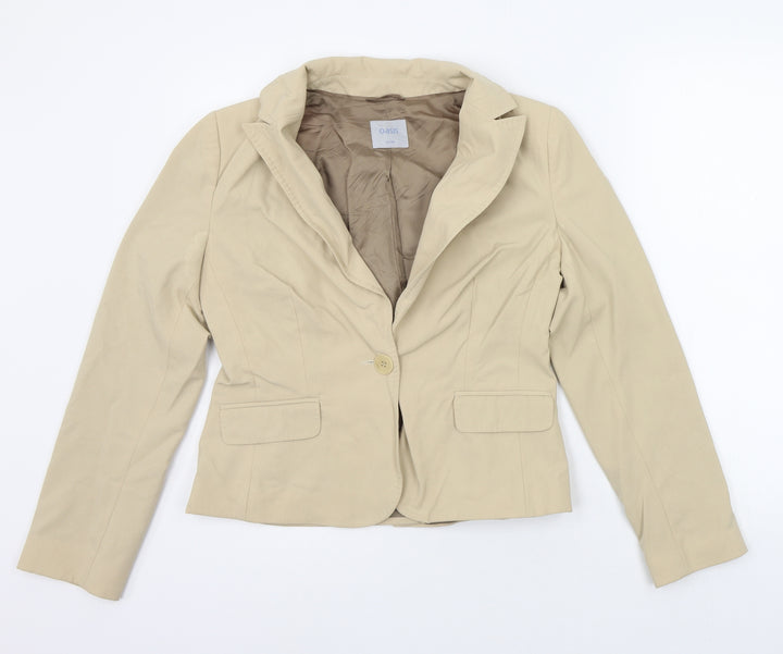 Oasis Womens Beige Jacket Blazer Size 12