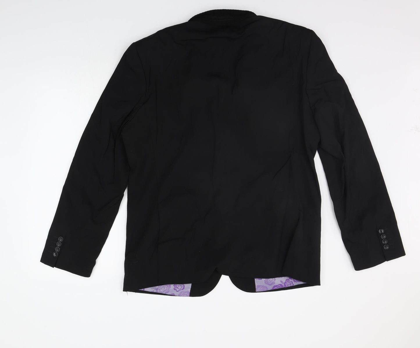 Man to Man Mens Black   Jacket Suit Jacket Size S