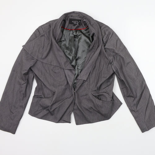 Preworn Womens Grey   Jacket Suit Jacket Size 18