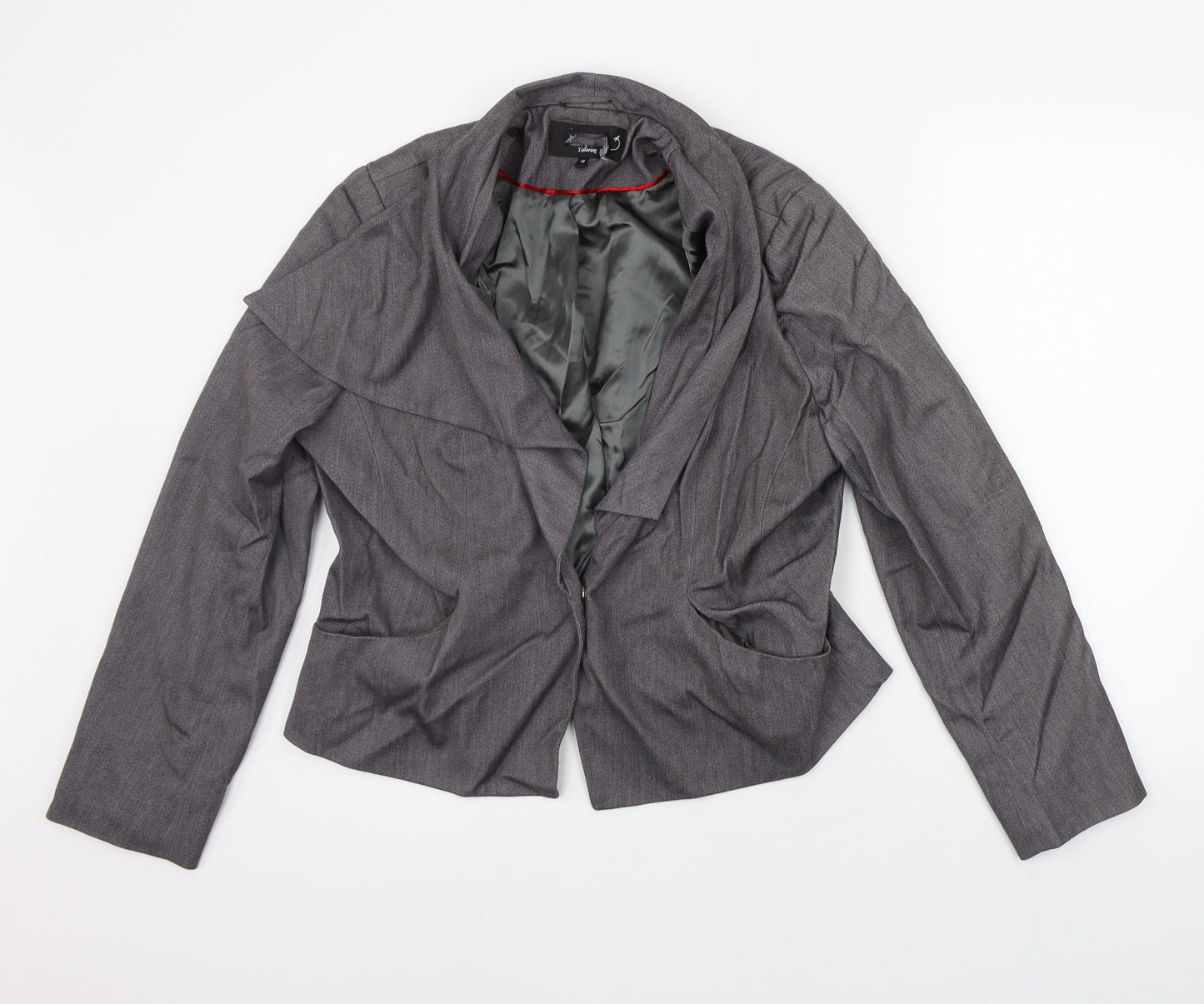 Preworn Womens Grey   Jacket Suit Jacket Size 18