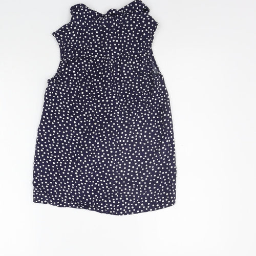 Nutmeg Girls Blue Polka Dot  Basic Button-Up Size 10-11 Years