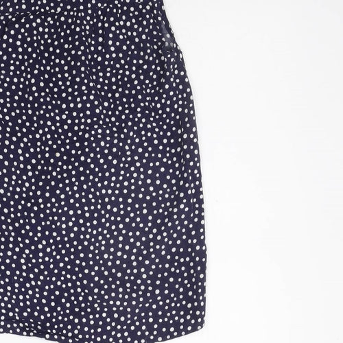 Nutmeg Girls Blue Polka Dot  Basic Button-Up Size 10-11 Years