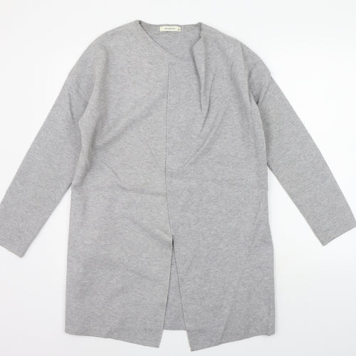 Reversed Womens Grey   Cardigan Jumper Size M