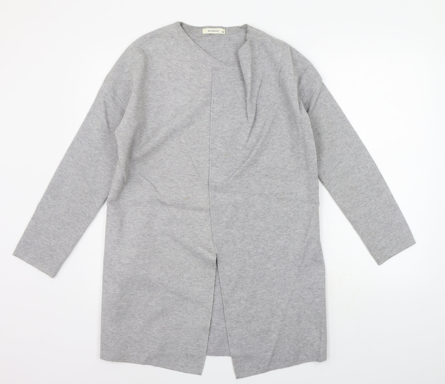 Reversed Womens Grey   Cardigan Jumper Size M