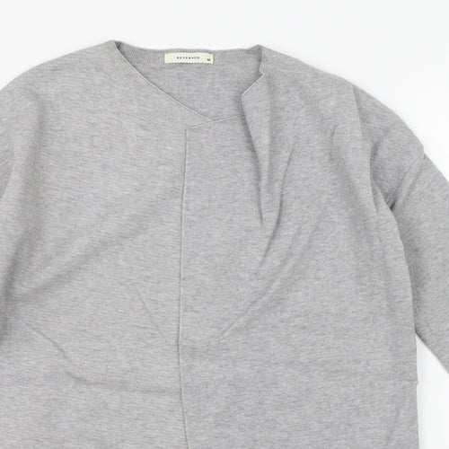 Reversed Womens Grey   Cardigan Jumper Size M