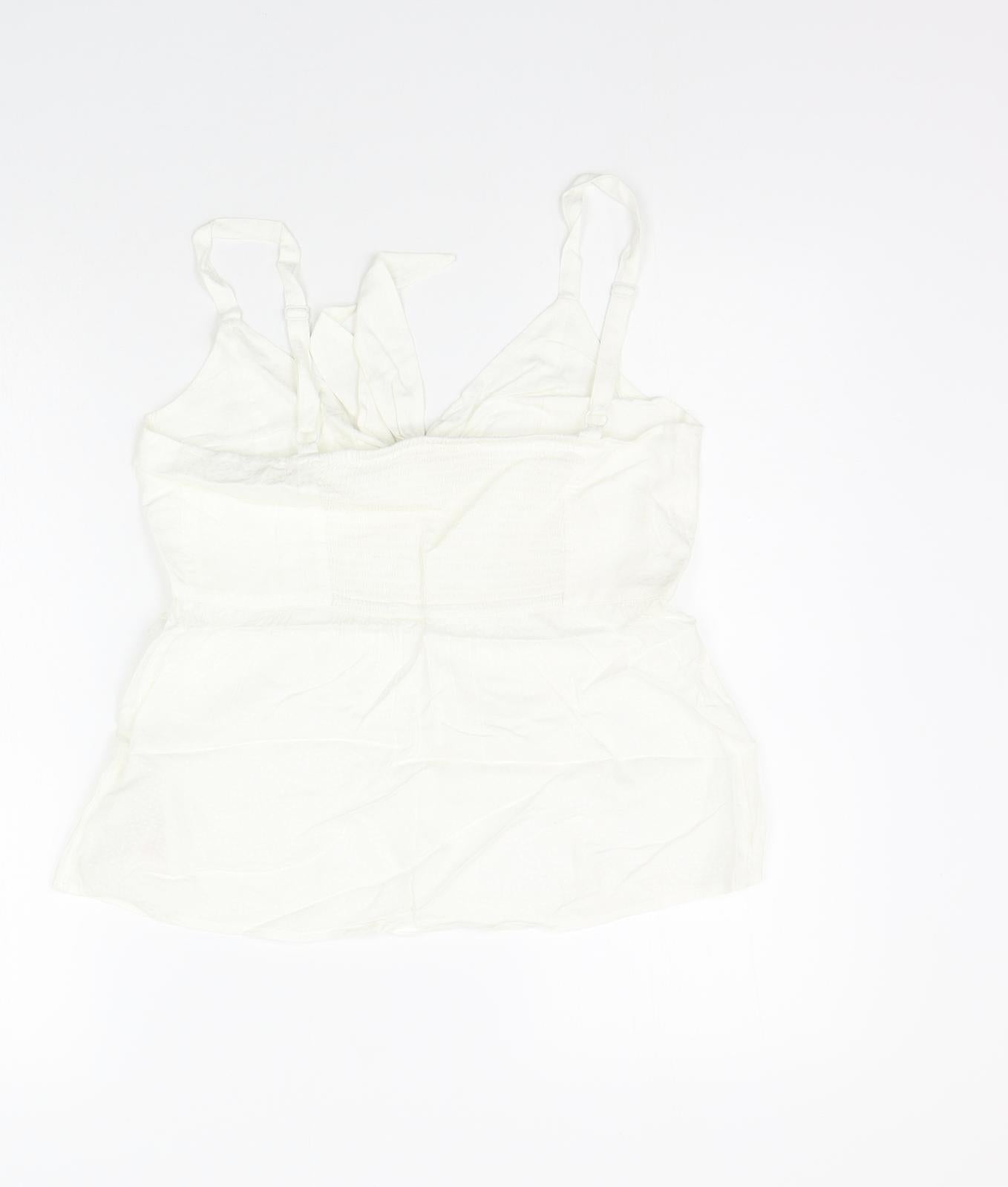 Fat Face Womens Beige   Basic Tank Size 10