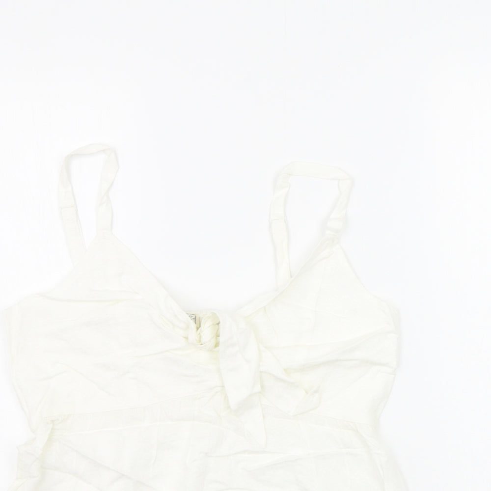 Fat Face Womens Beige   Basic Tank Size 10