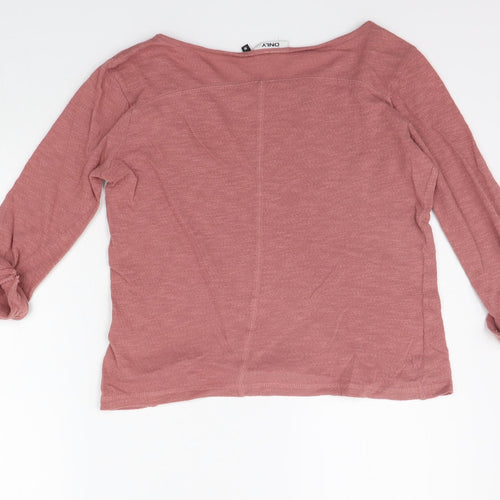 Only Womens Beige   Basic T-Shirt Size M