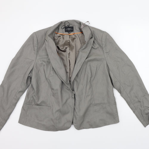 Papaya Womens Grey   Jacket Suit Jacket Size 20