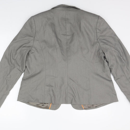 Papaya Womens Grey   Jacket Suit Jacket Size 20