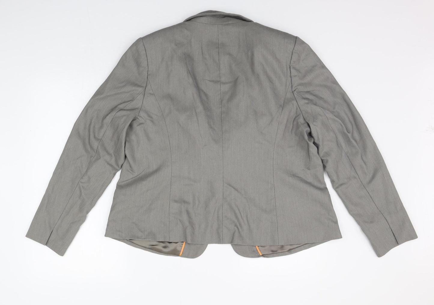 Papaya Womens Grey   Jacket Suit Jacket Size 20