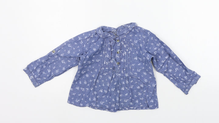 Young Dimension Boys Blue Floral A-Line Size 18-24 Months