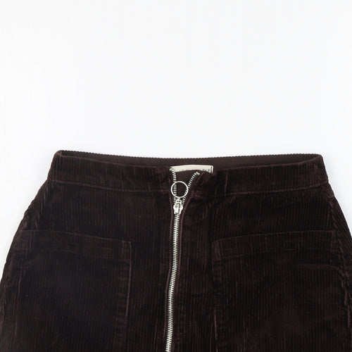 F&F Womens Brown   A-Line Skirt Size 6