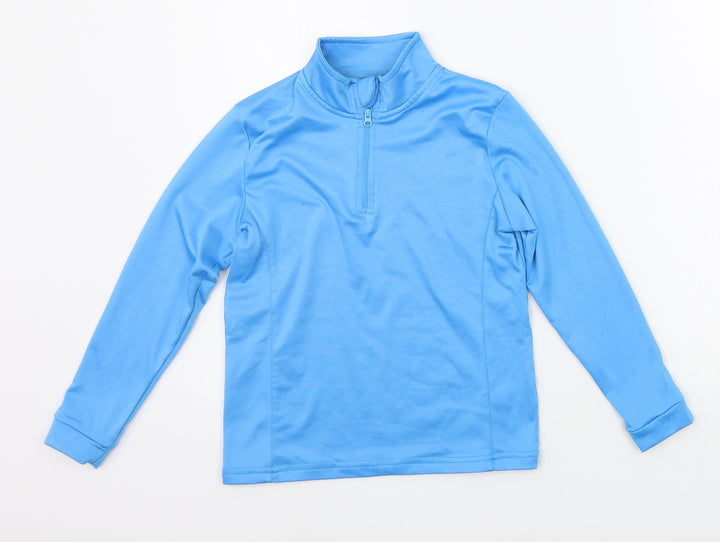 Crane Boys Blue Pullover Jumper Size 7-8 Years