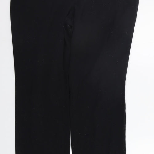 Marks and Spencer Womens Black   Trousers  Size 14 L28 in