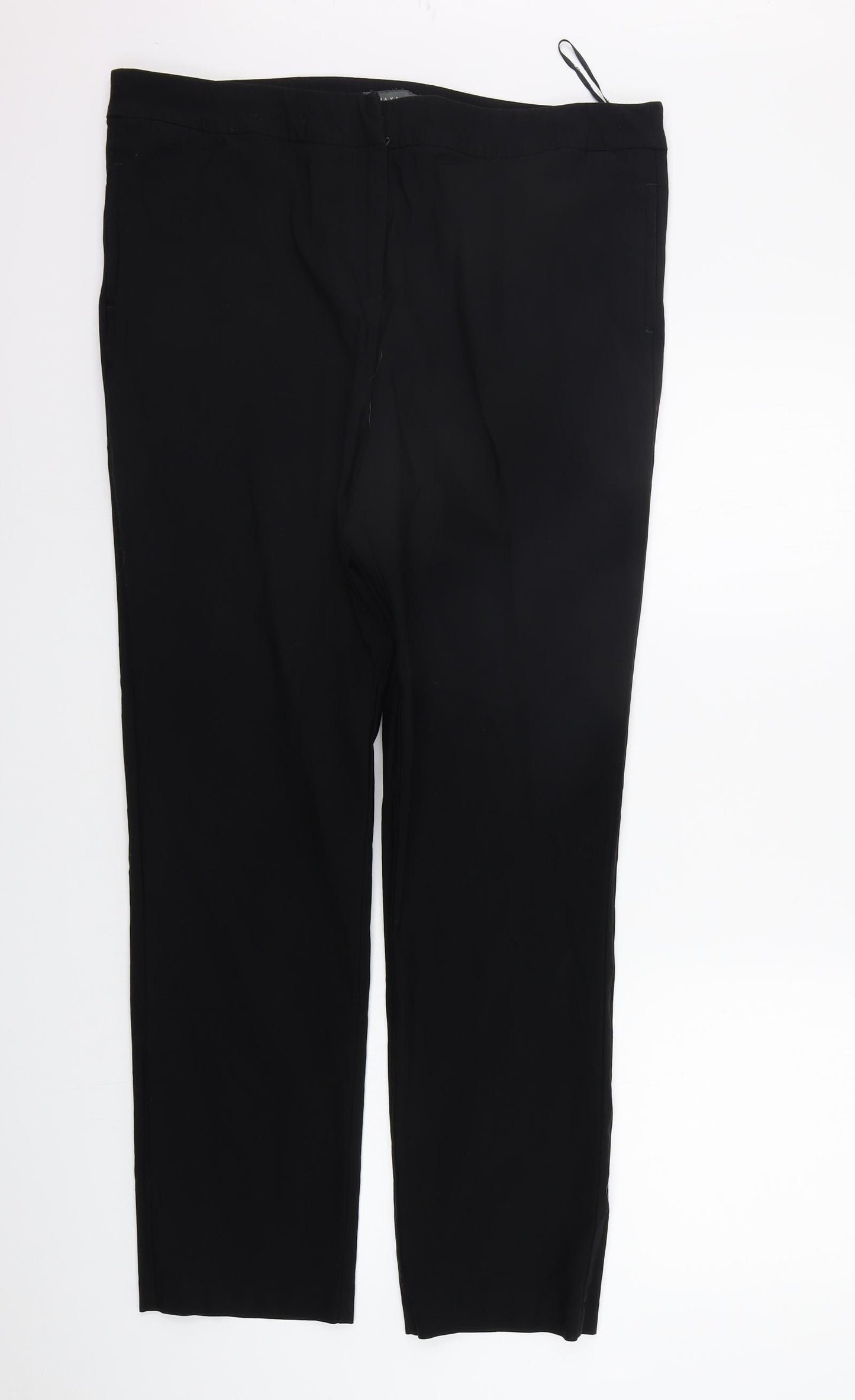 Papaya Womens Black   Trousers  Size 18 L30 in