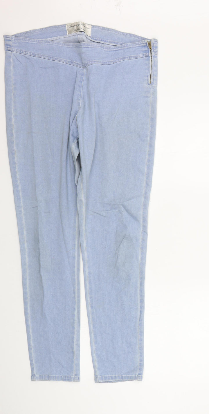 Amazing Woman Womens Blue   Straight Jeans Size 16 L28 in
