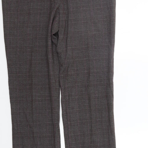 Country Casuals Womens Grey Check  Trousers  Size 12 L28 in