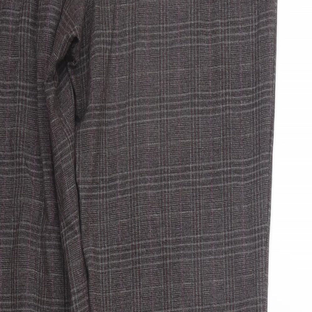 Country Casuals Womens Grey Check  Trousers  Size 12 L28 in
