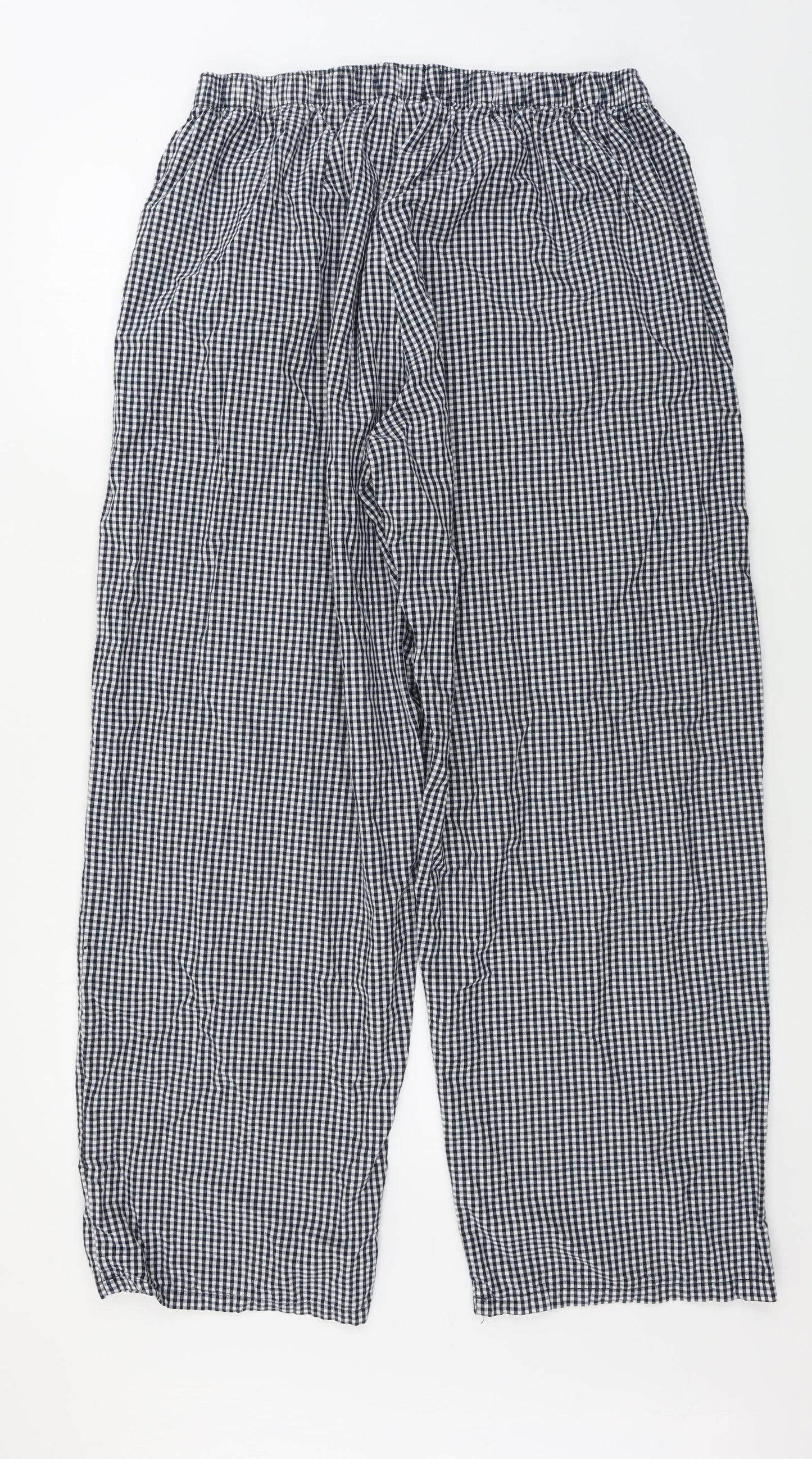 F&F  Womens Black Check  Trousers  Size 20 L29 in