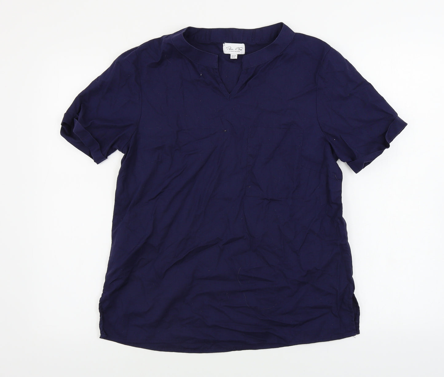 Plum Tree  Womens Blue   Basic T-Shirt Size 10