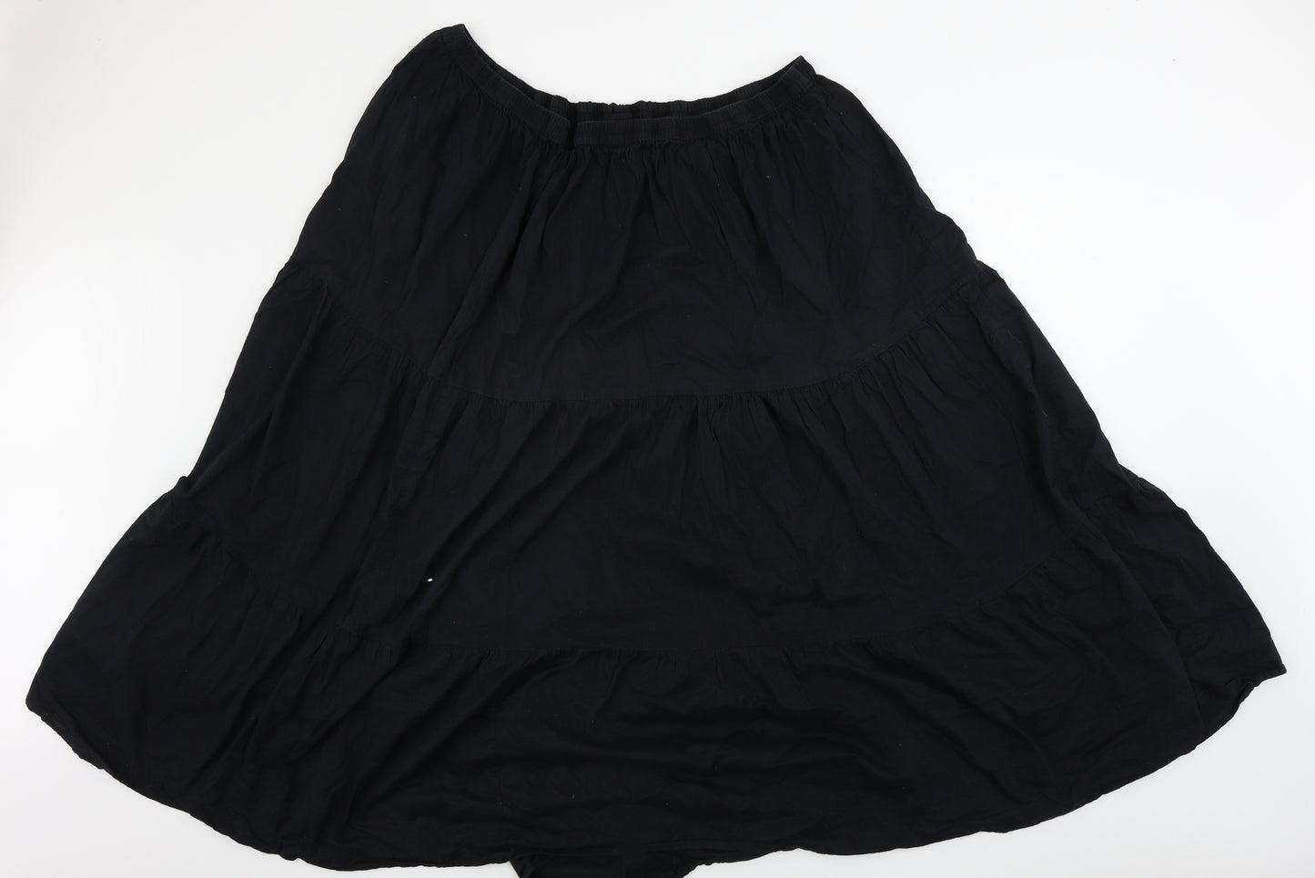 ELVI Womens Black   A-Line Skirt Size 34 in