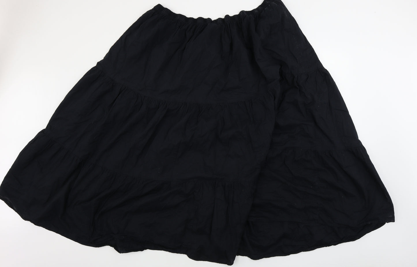 ELVI Womens Black   A-Line Skirt Size 34 in